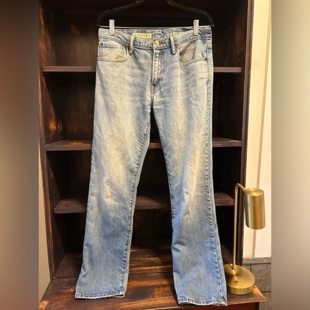 Men’s Gap Jeans 1969 Straight Leg Light Wash | 31x32 | 31” x 32” | EUC